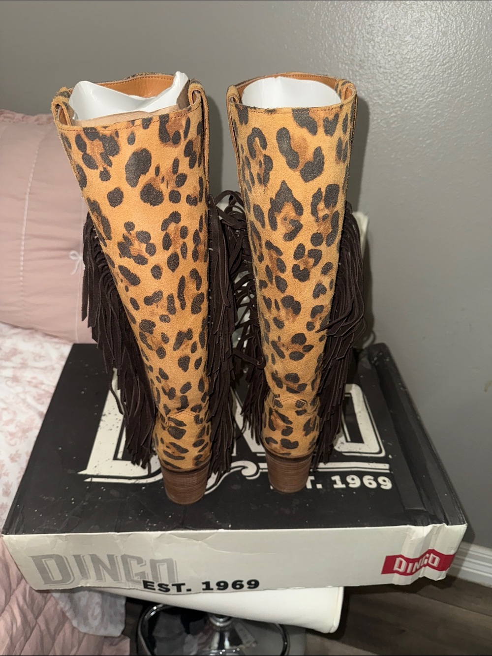 Leopard 🐆 & Fringe cowboy boots - Picture 5 of 8